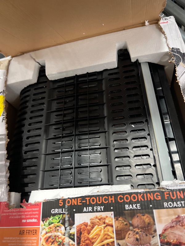 Photo 1 of **HEAVILY USED, DIRTY**
Gourmia Smokeless Indoor Grill & Air Fryer raclette grill with Smoke Extracting Technology Extra-Large Nonstick Cooking electric grill indoor Korean BBQ Style 6 Quart FoodStation™
