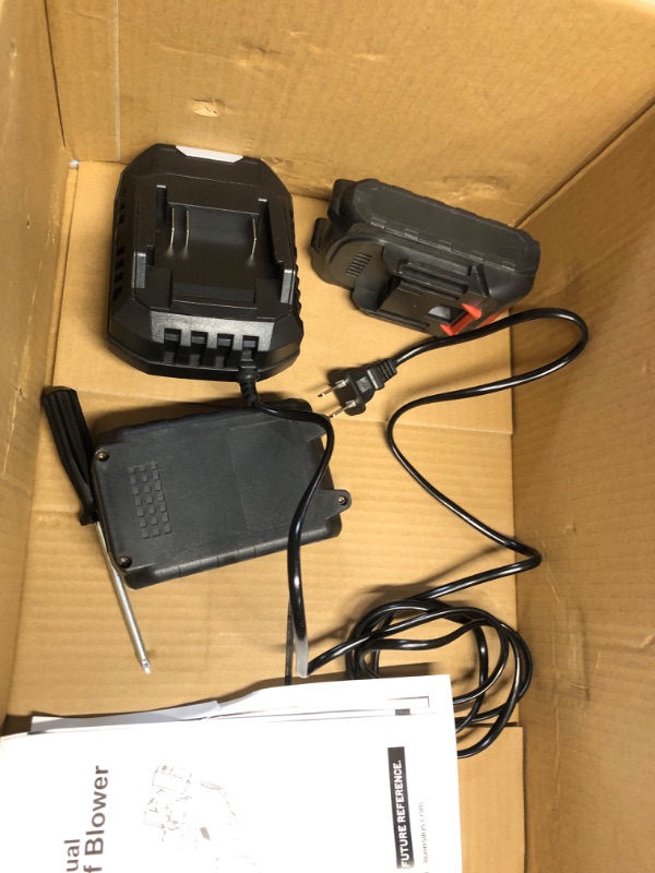 Photo 1 of ***(FOR PARTS ONLY/ NON FUNCTIONAL)***
Seesii 40V Leaf Blower Cordless, 680CFM/210MPH Brushless Motor with 2 * 5200 mAh Batteries and 2*Chargers, Variable Speed Control & Turbo Button, Electric Blower for Lawn Care/Debris/Dust