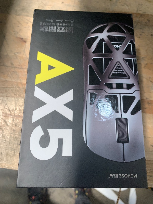 Photo 1 of MCHOSE AX5 PRO MAX Wireless Gaming Mouse, 8KHz Polling Rate Focus PAW 3395 Optical Sensor - 26,000 DPI, 53g Lightweight - 170 Hr Battery, Magnesium Alloy Mice-Pink