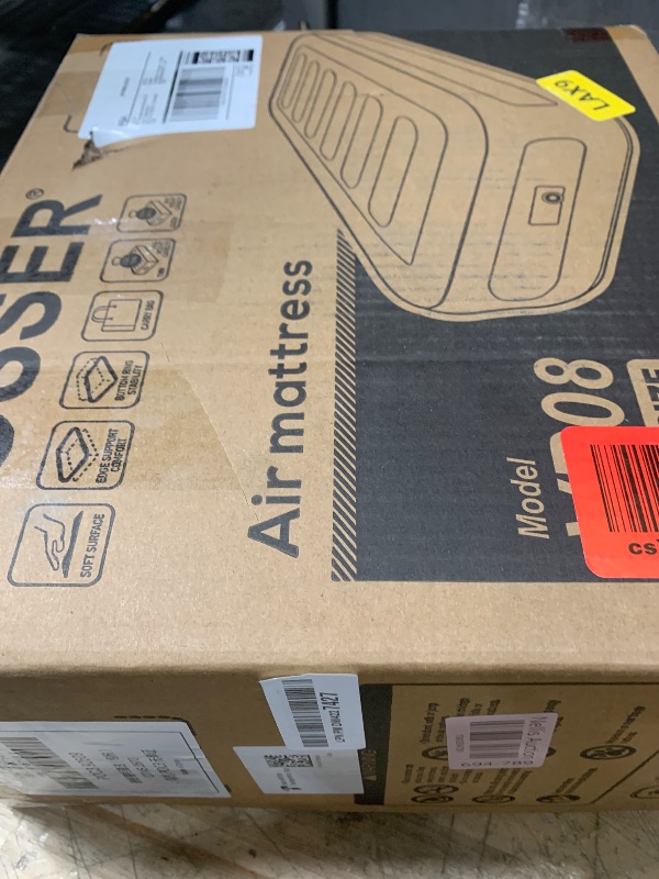 Photo 1 of **MISSING PUMP** VOSSER Twin Air Mattress with Built-in Pump,Fast & Easy Inflation/Deflation Inflatable Mattress, Foldable Blow Up Mattress with Storage Bag, Inflatable Bed for Home, Camping & Guests