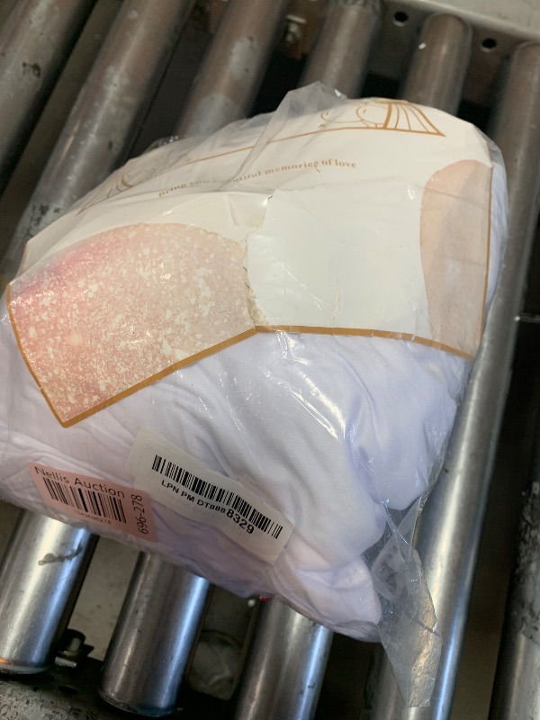 Photo 1 of 10ftx12ft Wrinkle Free White Backdrop Curtain, 2 Panels 12FT Height White Wedding Backdrop Drapes, Silky Polyester Back Drop Cloth for Birthday Photography Background Party Backdrop Draping