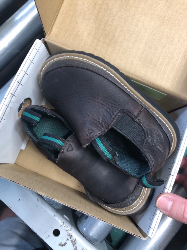 Photo 1 of (8) (SMALL) (USED/FAIR)  Georgia Boot unisex child Gr14 Ankle Boot, Soggy Brown, 8 Toddler US