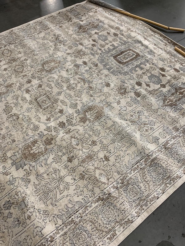 Photo 1 of (please see all images) Loloi Teagan Collection 7'-11" x 10'-6" Area Rug in Ivory/Sand - Large, Soft Neutral Rug, High-Traffic for Living Room, Bedroom, Home Office, Dining Area
