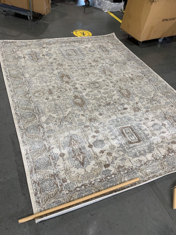 Photo 1 of (please see all images) Loloi Teagan Collection 7'-11" x 10'-6" Area Rug in Ivory/Sand - Large, Soft Neutral Rug, High-Traffic for Living Room, Bedroom, Home Office, Dining Area