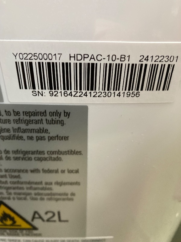 Photo 1 of *** SEE NOTES *** 14000 BTU Portable Air Conditioners for Room up to 700 Sq. Ft, 3-IN-1 Portable AC Unit with Fan Dehumidifier, Drainage-free Cooling, 48 dB Quiet Sleep Mode, 24H Timer, Auto Swing, Windows Kit Included