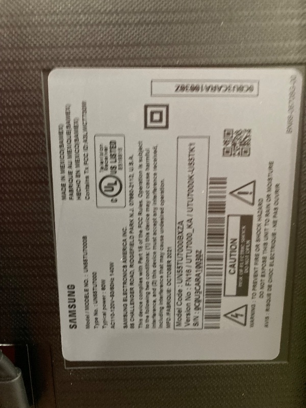 Photo 1 of **SMASHED SCREEN FINAL SALE**SAMSUNG 55-Inch Class Crystal UHD 4K DU7200 Series HDR Smart TV w/Object Tracking Sound Lite, PurColor, Motion Xcelerator, Mega Contrast, Q-Symphony (UN55DU7200, 2024 Model)