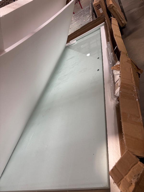 Photo 1 of (For Parts)(missing parts)  Ravello 28 in. W x 75 in. H Frameless Single Swing Pivot Shower Door Clear Tempered Glass 3/8 in. Thick Stain Resistant