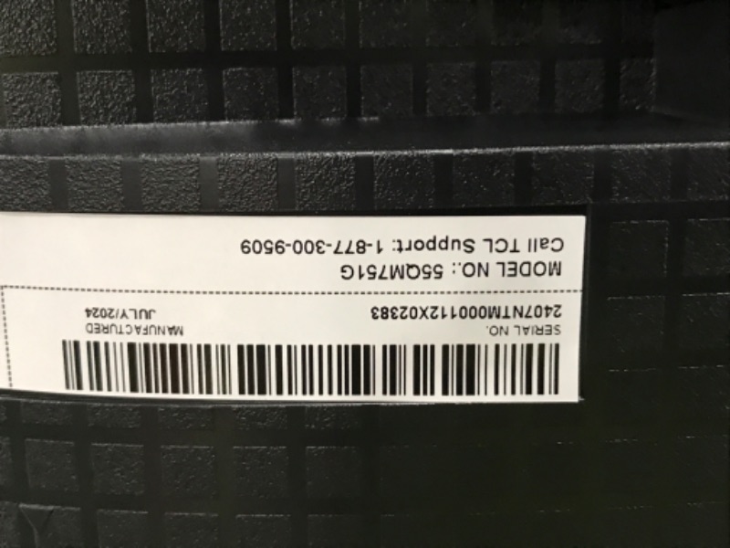 Photo 1 of TCL 55-Inch QM7 QLED 4K Smart QD-Mini LED TV with Google TV (55QM751G, 2024 Model) Dolby Vision IQ, Dolby Atmos, HDR, Game Accelerator up to 120Hz, Voice Remote, Works with Alexa, Streaming Television