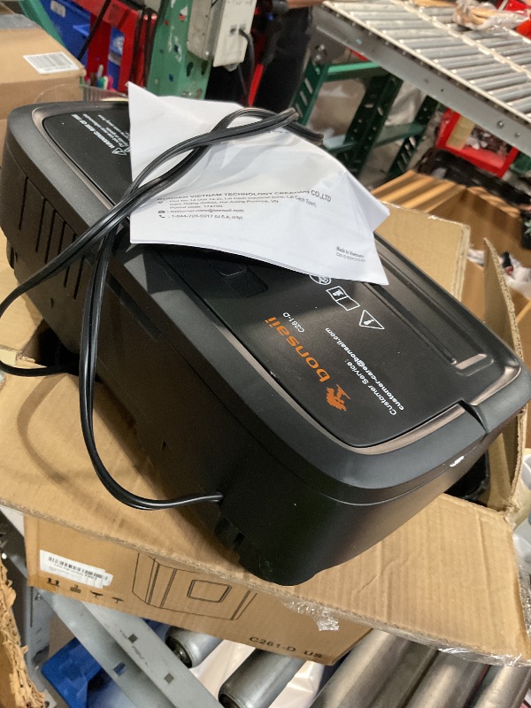 Photo 1 of (Sold for parts only) Bonsaii 6 Sheet High Security Micro Cut Paper Shredder, Credit Cards/Mail/Staples/Clips Shredder for Home Use with 4.2 Gallon Bin (C261-D)