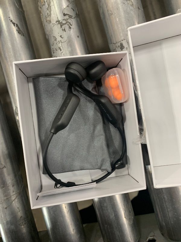Photo 1 of MISSING CHARGER Laoziniu Bone Conduction Headphones, Wireless Bluetooth 5.3 Swimming IPX8 Professional Waterproof Headset, Suitable for for Running, Cycling, Drving, Black