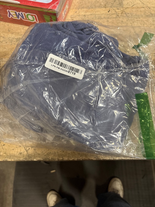 Photo 1 of (SMALL) (BAGGED) (USED/FAIR) SCUSTY Linen Pants for Women Culottes Capris Wide Leg Palazzo Cropped Flowy Trousers(DarkBlue-Small)