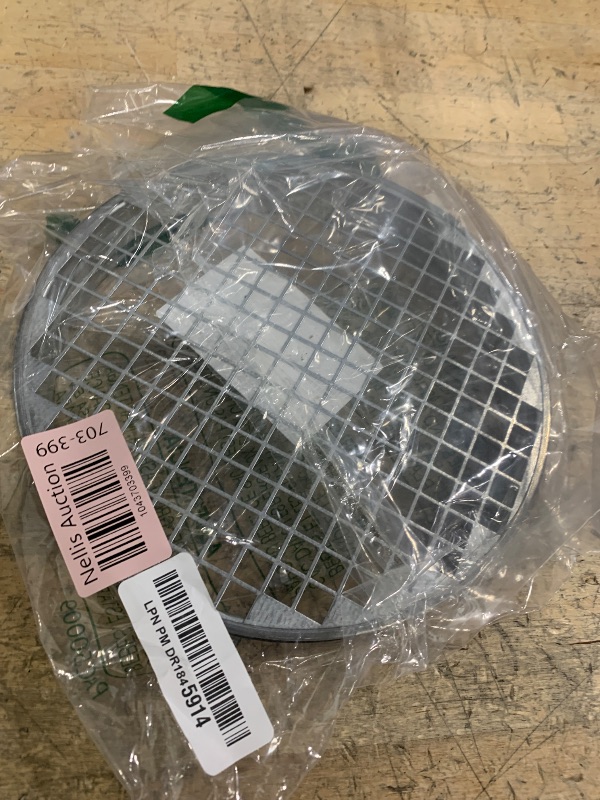 Photo 1 of 8" Inch (net 3/8" x 3/8" In) Steel Mesh Duct End Cap with Rubber Gasket - Round Galvanized Steel Cap, Steel Screen - Vent Duct End Cap - Available Different Sizes (4"; 5"; 6"; 8"; 10" 12" Inch)