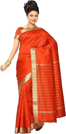 Photo 1 of **Pic for reference** HAIDER ALI Bhagalpuri Linen Cotton Saree for Women |Linen Slub Ethnic Wear Saree For Women's 