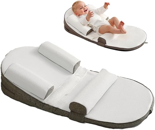 Photo 1 of ***MISSING ONE PILLOW**Adjustable Baby Feeding Pillow - Anti Overflow Support with Removable Cover, Portable Nursing Pillow for Breastfeeding & Tummy Time, Baby Wedge Pillow for Newborn (Brown)