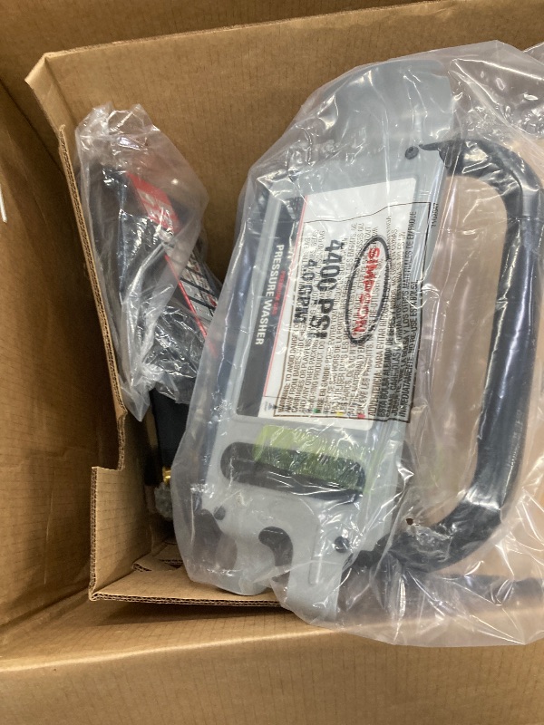 Photo 1 of ***DENTED GAS TANK**SIMPSON Cleaning CM61083 Clean Machine 3400 PSI Gas Pressure Washer, 2.5 GPM, CRX Engine, Includes Spray Gun and Wand, 4 QC Nozzle Tips, 5/16-in. x 25-ft. MorFlex Hose, 49-State