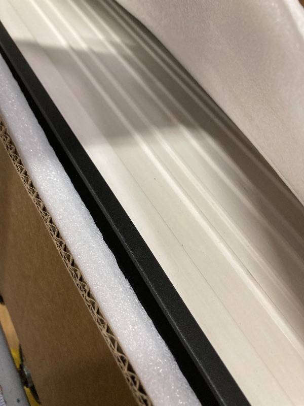 Photo 1 of Art3d 8-Pack 96 x 6in. WPC Acoustic Slat Wall Panel for Modern Interior Decor, TV Background, Living Room, Matte White