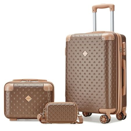 Photo 1 of Joyway 3-Piece Carry-on Luggage Set with Swivel Wheel Combination Lock Lightweight Hard Shell Set