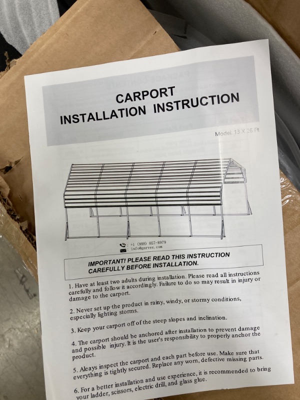 Photo 1 of 13x26ft carport c 