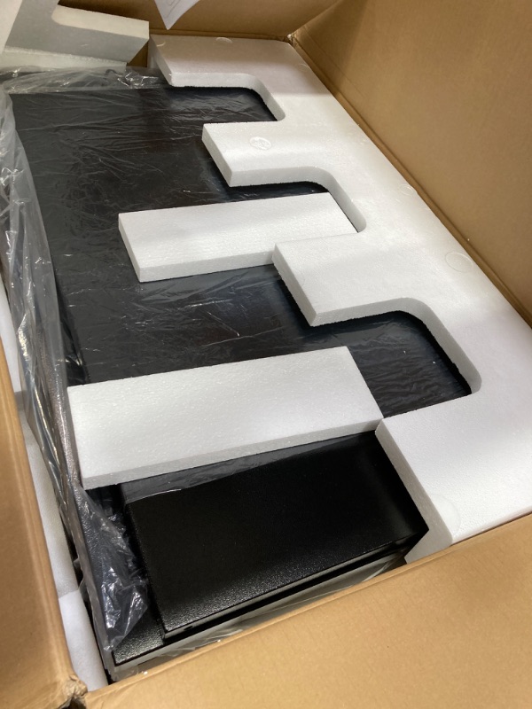 Photo 1 of 36" Stainless Steel Freestanding Utility Sink, Laundry&Utility Room Sinks, Upgrades Faucet, Hoses and Drain Kit, Rectangular Single Bowl Utility Sink for Outdoor, Garage (Black, 36x20x52)