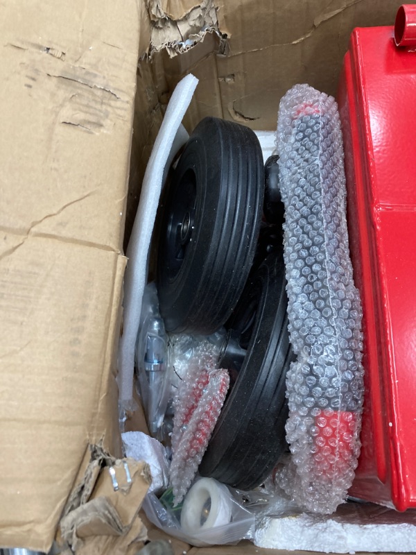 Photo 1 of VEVOR 30 Gallon Fuel Caddy, Portable Fuel Storage Tank Container with Electric Pump Wheels 23.5 L/min, 180W Fuel Transfer Storage Tank for Diesel Car Boat Motorcycle