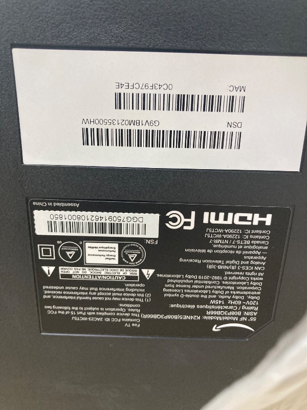 Photo 1 of ***PARTS ONLY***
Introducing Amazon Fire TV 55" 4-Series 4K UHD smart TV - R