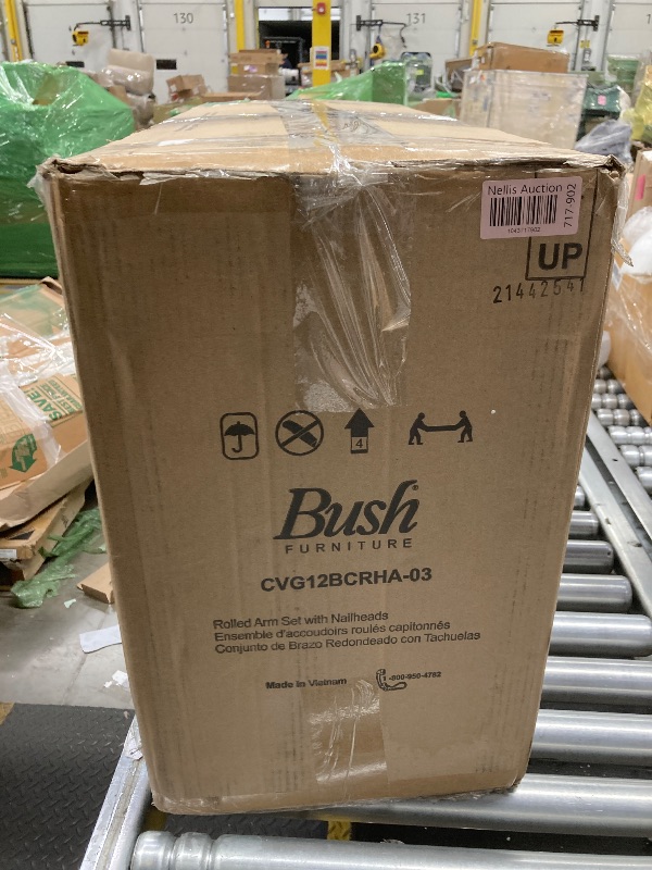 Photo 1 of Bush Furniture Coventry Loveseat, 61W, Cream Herringbone