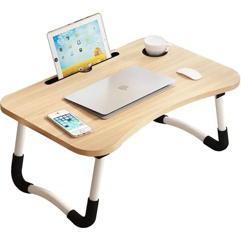 Photo 1 of *see notes* 
kibhous Laptop Desk Foldable Bed Tray Table Laptop Bed Stand Standing Table for Bed Sofa Couch Floor Beige
