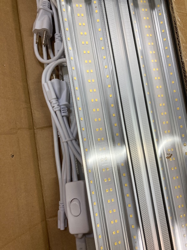 View 4 of ELEKICO Led Shop Lights 8ft, New Upgrade Hanging/Surface Mount 5000k 20000lm 120w 8' Led Shop Lights, Super Bright Linkable 8ft Shop Lights for Garage Workshop Shop Warehouse