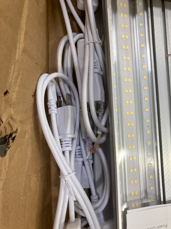 View 5 of ELEKICO Led Shop Lights 8ft, New Upgrade Hanging/Surface Mount 5000k 20000lm 120w 8' Led Shop Lights, Super Bright Linkable 8ft Shop Lights for Garage Workshop Shop Warehouse