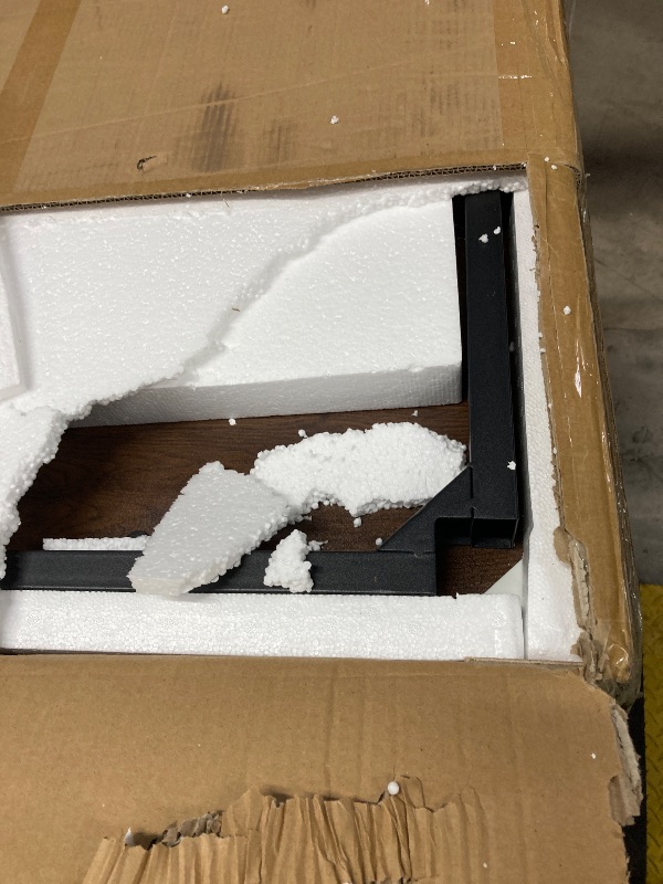 Photo 1 of Tribesigns Computer Desk, 63 inch Large Office Desk Computer Table Study Writing Desk Workstation for Home Office, Rustic Brown