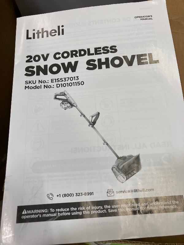 Photo 1 of ***MISSING CHARGER AND OTHER PARTS**Litheli 20V 12" Cordless String Trimmer, Battery Powered Grass Trimmer & Wheeled Edger with 2.0Ah Battery and Charger