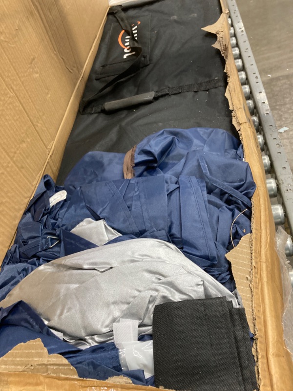 Photo 1 of VINGLI 10x30 Pop Up Canopy Tent with Sidewalls, Outdoor Gazebo Canopy Tent, Patio Event Tents Outdoor Commercial Canopy for Parties (Blue)