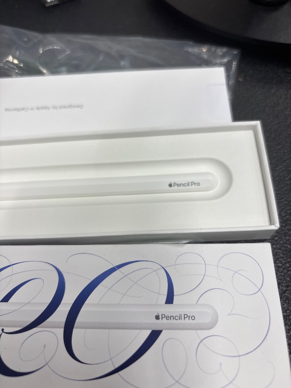 Photo 1 of Apple Pencil Pro: Advanced Tools, Pixel-Perfect Precision, Tilt and Pressure Sensitivity, and Industry-Leading Low Latency for Note-Taking, Drawing, and Art. Attaches, Charges, and Pairs Magnetically
