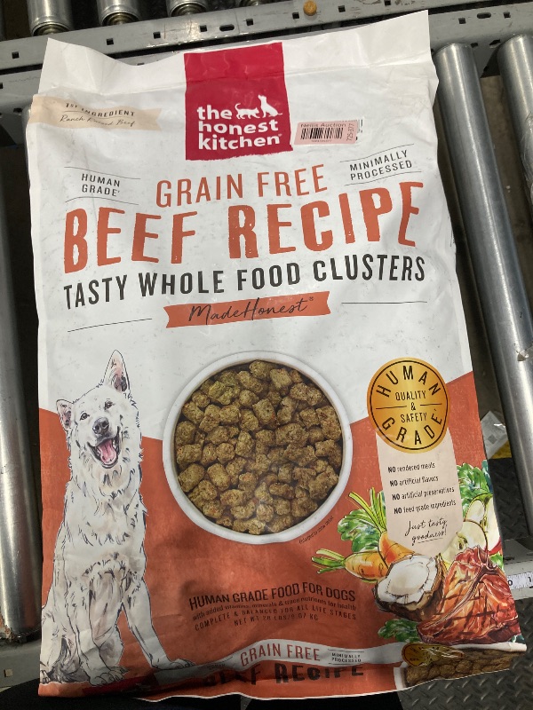 Photo 1 of 
The Honest Kitchen Whole Food Clusters Grain Free Beef Dry Dog Food, 20 lb Bag
1K+ bought in past month
