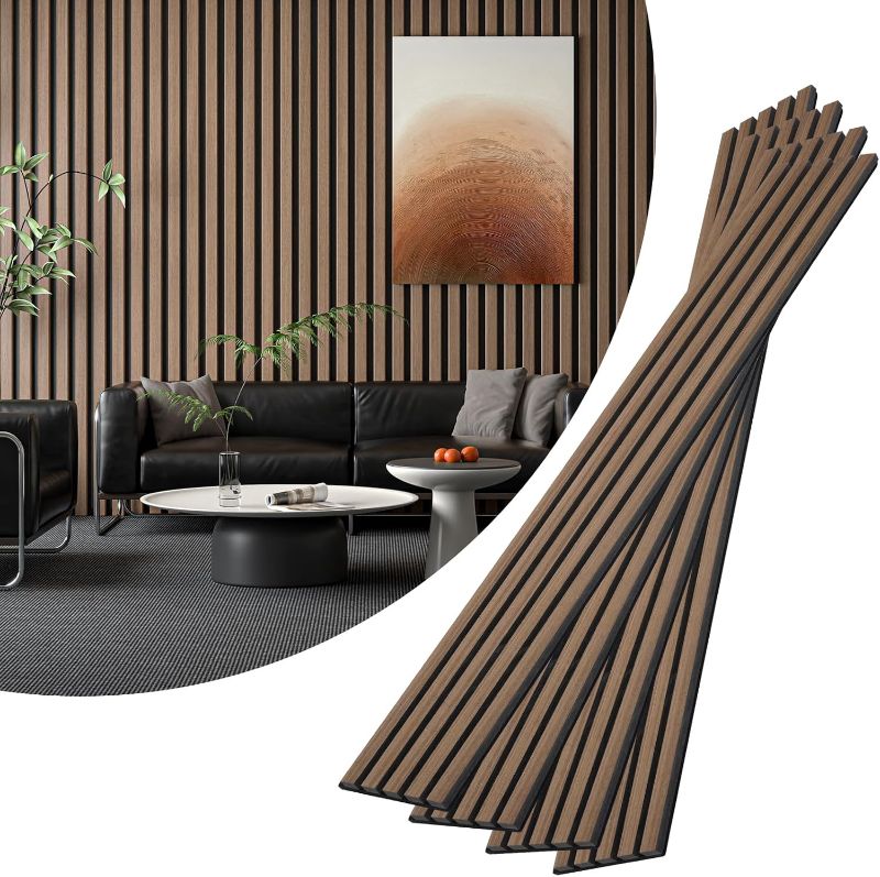 Photo 1 of acoustic slat wood wall clothing panel