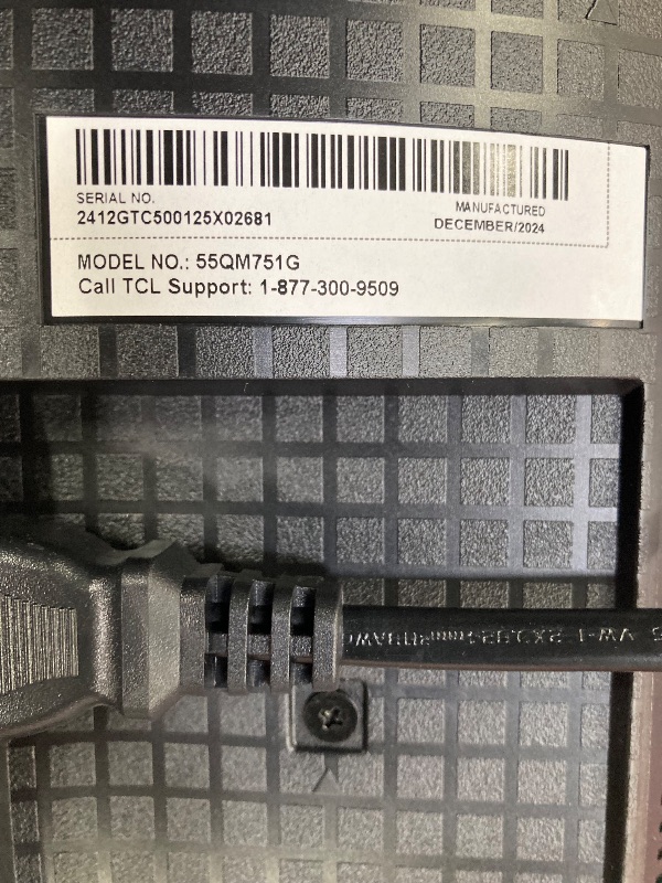 Photo 1 of TCL 55-Inch QM7 QLED 4K Smart QD-Mini LED TV with Google TV (55QM751G, 2024 Model) Dolby Vision IQ, Dolby Atmos, HDR, Game Accelerator up to 120Hz, Voice Remote, Works with Alexa, Streaming Television