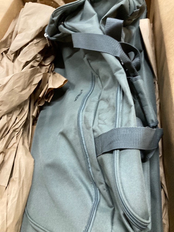 Photo 1 of Amalodie 30"Polyester Rolling Collapsible Wheeled Duffel Bag for Traveling,Gray
