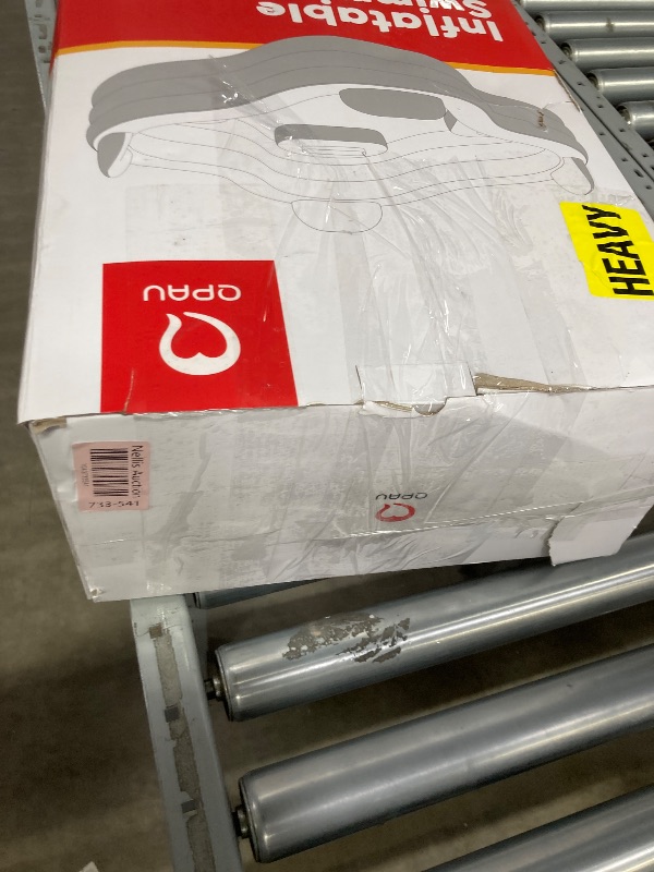 Photo 1 of QPAU Inflatable Swimming Pool, Full-Sized Blow Up Pools with Seats and Backrests, Kiddie Pool for Outdoor & Backyard, for Family Summer Time Fun, Jelly Blue