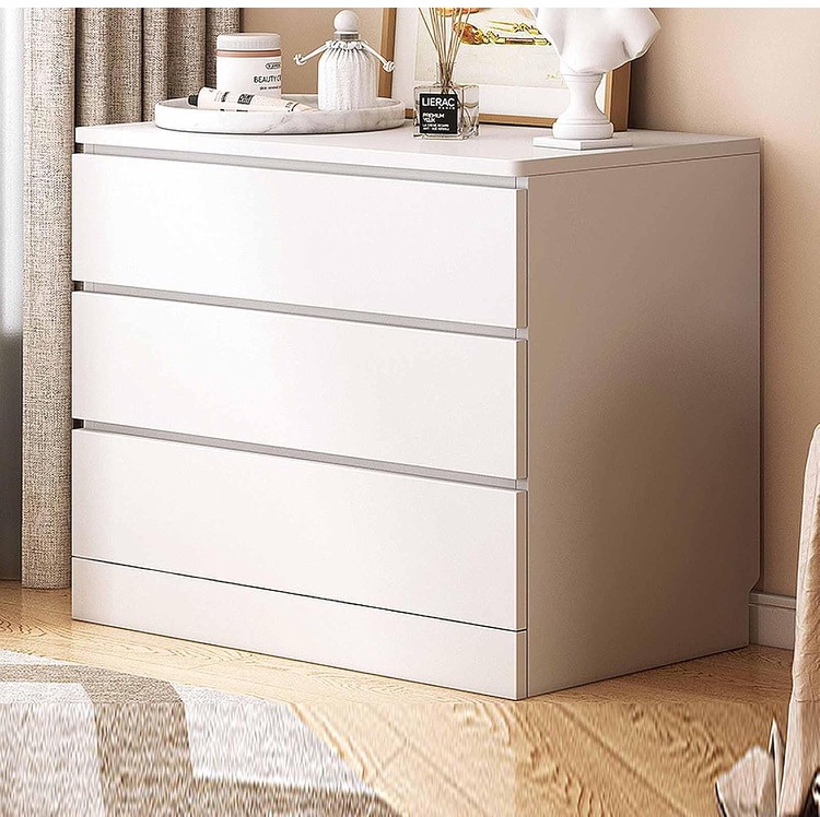 Photo 1 of 
Kitchen Storage Cabinet with Drawers, Buffet Sideboard Floor Cupboard for Dining Living Room Hallway, White, 3 Layers