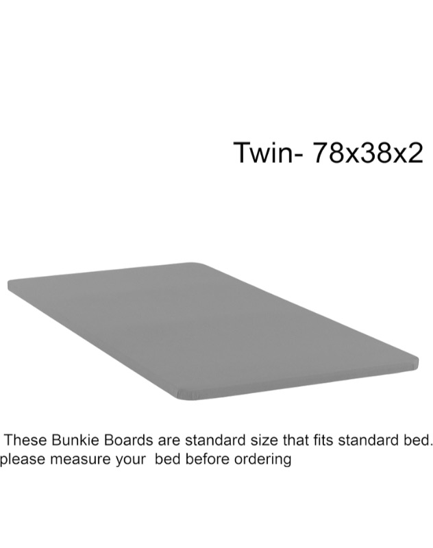 Photo 1 of Brand: Spring Sleep
Spring Sleep Fully Assembled 2" Foundation Bunkie Board Made in USA, Twin