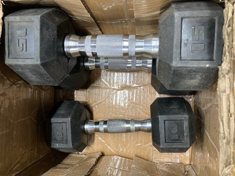 Photo 2 of CAP Barbell Coated Hex Dumbbell Weights, Pair (more one 10 pounds)