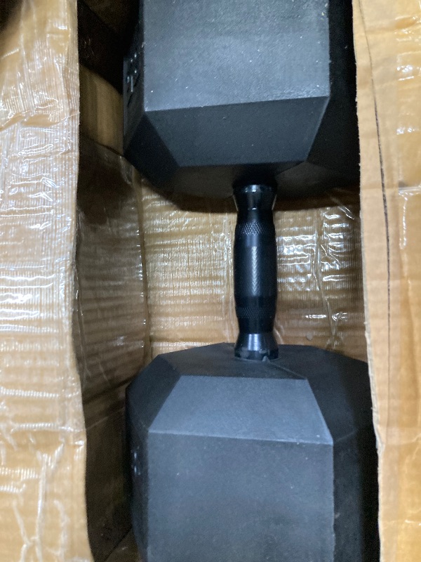 Photo 2 of CAP Barbell 85 LB Coated Hex Dumbbell Weight with Black Handle