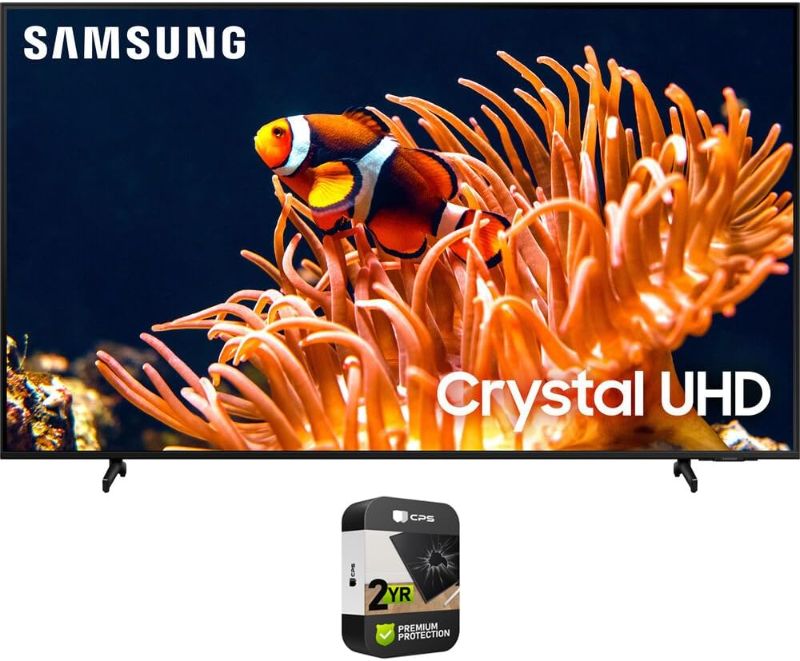 Photo 1 of ***PARTS ONLY**
SAMSUNG 65 Inch DU8000 Crystal UHD LED 4K Smart TV Bundle with 2 YR CPS Enhanced Protection Pack (2024 Model)