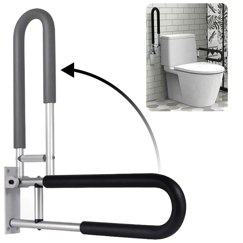 Photo 1 of ARDIKAMA Handicap Grab Bars Rails 23.6 inch Toilet Handrails Handrails for People with Disabilities