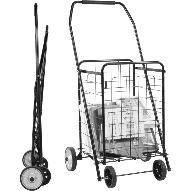 Photo 1 of BalanceFrom Utility Cart with Wheels, Foldable Shopping Cart, holds up to 90 lbs, Durable Grocery Utility Cart, Compact Portable & Easy Storage, Suitable for Shopping, Laundry