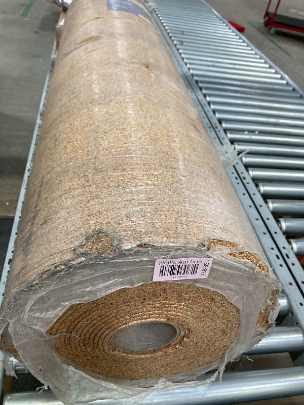 Photo 1 of **crumbling edges*** QEP 200 sq. ft. 4 ft. Wide x 50 ft. Long x 6mm Thick Natural Cork Sound Dampening Underlayment Roll 72000Q