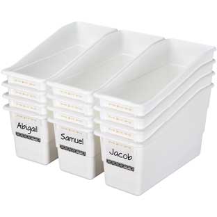 Photo 1 of Aim High Durable Book and Binder Holders 10 Bins 40 Labels by RGS KIT