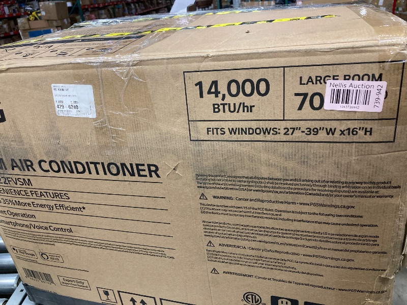 Photo 1 of Air Conditioner, Cools 250 Sq.Ft. (10' x 25' Room Size), Quiet Operation, Electronic Control with Remote, 2 Cooling & Fan Speeds, 2-Way Air Deflection, Auto Restart, 115V