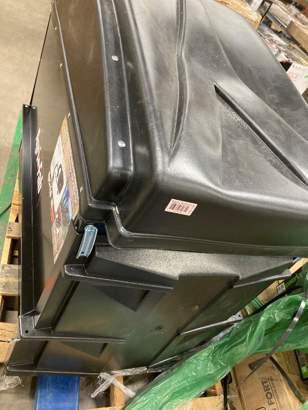 Photo 1 of Agri-Fab 45-0631 Large Capacity 32 CU FT Hard Top Mow- N-Vac, Tow Behind Lawn Vacuum, Leaf Vacuum, Gas Powered, Easy Foot Pedal Dumping