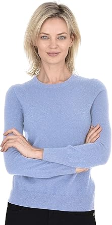 Photo 1 of ***not cashmere, blue button sweater** ***pic is not accurate*** State Cashmere Women’s Essential Crewneck Sweater 100% Pure Cashmere Classic Long Sleeve Pullover